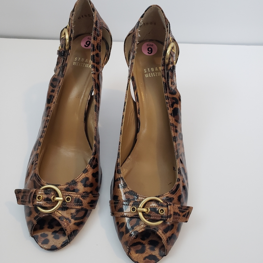 Y2K Cheetah Stuart Weitzman heels